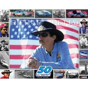  Richard Pettys 50th Anniversary NASCAR Poster