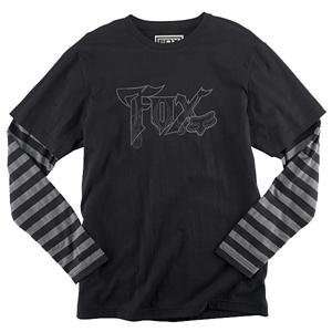  Fox Racing Phantom 2Fer Shirt   2X Large/Black Automotive