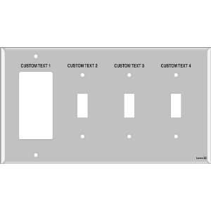   Light Switch Labels 1 Decora 3 Toggle (plastic   standard size) Home