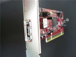 New PCI to ESATA + 2 SATA I RAID Card Silicon Image Sil  