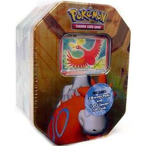    2007 Deluxe Classic Pokemon Collectors Tin Ho Oh EX Toys & Games