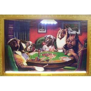  Dogs Playing Poker LED Neon Sign