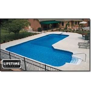   28 X 40 TRUE L RIGHT BLUE WAVE IN GROUND POOL KIT 