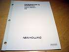New Holland Operators Manuals, New Holland Parts Manuals items in 