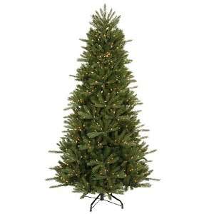 Pre Lit Medium Vermont Fir Instant Shape Artificial Christmas Tree 