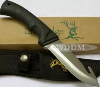   New In Box. Elk Ridge Rubber Handle Guthook Hunting/Skinning Knife