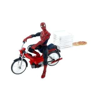  Spider man 2 Spider man Scooter w/Pizza Action Figure 