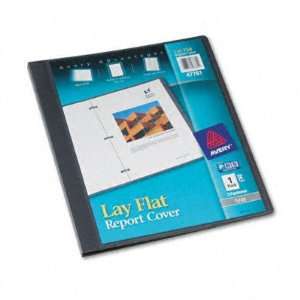 Lay Flat Report Covers   Flex Fastener, Letter, 1/2 Capacity, Clear 