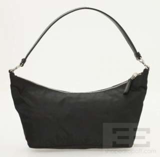 Prada Black Tessuto Nylon & Leather Trim Small Handbag  