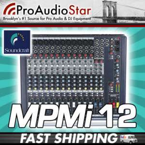 Soundcraft MPMi 12/2 Mixer MPMi12 MPM 12 MPM12 MPMi12/2 688705210575 