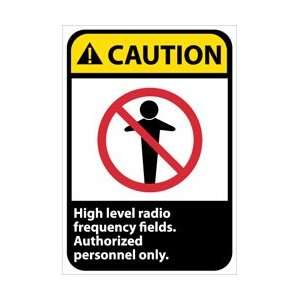 CGA29AB   Caution, High Level Radio Frequency Fields Authorized 