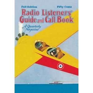  Radio Listeners Guide and Call Book Radio by Air   12x18 