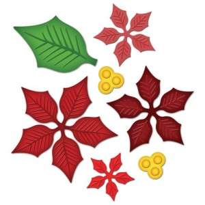 New Spellbinders Layered Poinsettia S5 055  