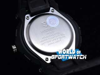 White Plastic WEIDE Mans Digital & Quartz Sport Watch  