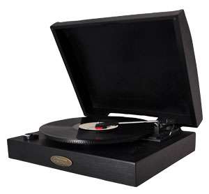    To PC Phonograph/Turntable with Aux Input Jack (Black) Electronics