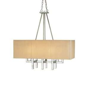 Currey and Company 9025 Eclipse Rectangular   Eight Light Chandelier 