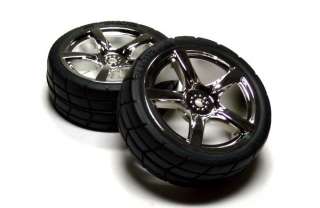 Tamiya Model 5 Spoke Wheels & Radial Tires (2pcs) 53955  