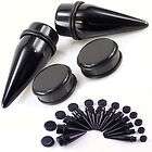 4pc Ear Stretchers Tapers and Plugs 00g