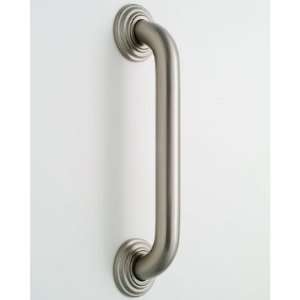   Grab Bar With Traditional Round Flange Black Nickel