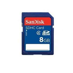  SanDisk 8GB Secure Digital High Capacity (SDHC) Class 4 Memory Card 