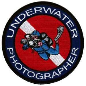   Iron On Scuba Diving Photography Emblem Souvenir