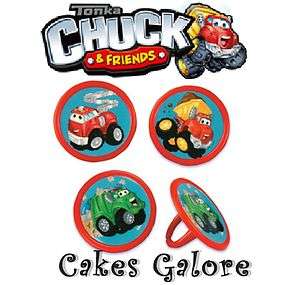 Tonka Chuck The Truck Cake Cupcake Ring Decoration Toppers Party 
