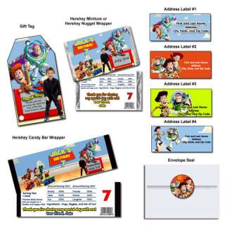 TOY STORY PARTY FAVORS BIRTHDAY INVITATIONS  