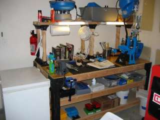   14429 Workbench and Shelving Storage System with Hooks and Clamps