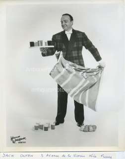 Jack Olten magician performing trick antique photo  