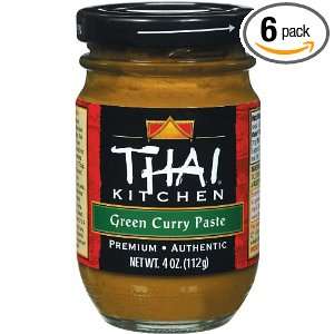 Thai Kitchen Green Curry Paste, 4 Ounce Jars (Pack of 6)  
