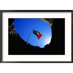  Portuguese Flag Inside Castelo Dos Mouros, Sintra, Portugal 