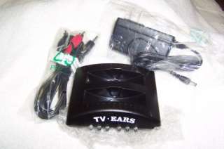 TV Ears 2.3 MHz Transmitter  A/C Supply   Audio Cables ALL NEW 