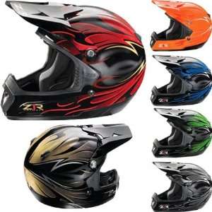  Z1R Intake Flame Full Face Helmet Medium  Red Automotive
