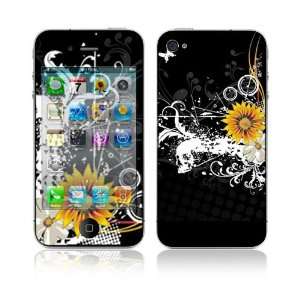  Black Skull Skin Cover Decal Sticker for Apple iPhone 4 