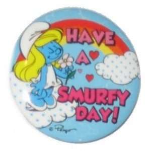  The Smurfs Smurfette Have A Smurf Day Button Toys & Games