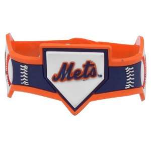 MLB New York Mets Rubber Snap Bracelet