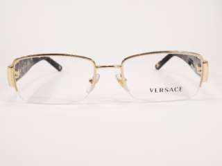 VERSACE 1175 B 51 17 1002 Gold Brown frames glasses spectacles womens 