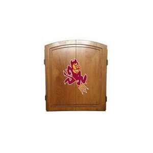   NCAA Arizona State Sun Devils Dart Board Cabinet