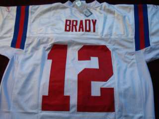 Tom Brady #12 Patriots White Throwback NFL Jersey, 52   XL  