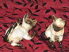 lefton seal point siamese kittens cat figurines expedited shipping 