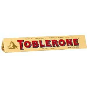 Toblerone Swiss Milk Chocolate with Honey and Almond Nougat, 3.52 