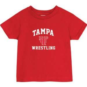   Spartans Red Toddler/Kids Wrestling Arch T Shirt