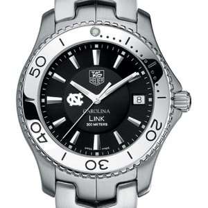  UNC TAG Heuer Watch   Mens Link Watch with Black Dial at 