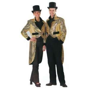  Gold Sequin Top Hat & Tails Fancy Dress Female Size US 14 