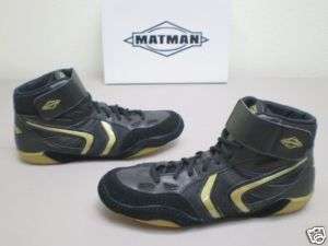 Matman G7 Revenge Wrestling Shoe Men Size 11 Black Gold  