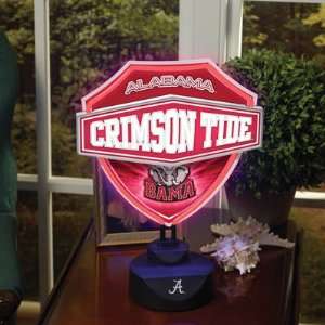    Alabama Crimson Tide Neon Shield Table Lamp