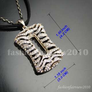 Swarovski Crystal Leopard Print Long Necklace NL020  