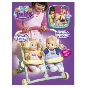  Too Cute Twins Doll with Twin Stroller Toys & Games