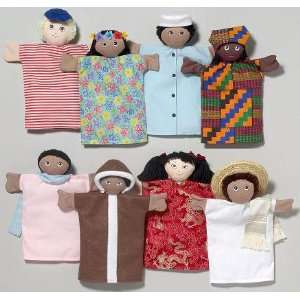   Eight Multi Cultural Puppets Doll by Childrens Factory Toys & Games
