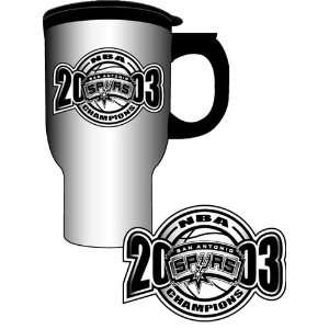   Spurs 2003 World Champs Stainless Steel Travel Mug